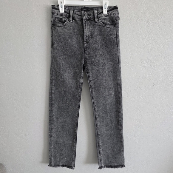 Kendall + Kylie Jeans The Icon High Rise Straight Leg Black Acid Wash Size 3/26 - Picture 1 of 10